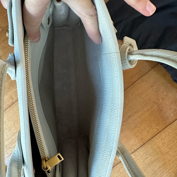 NWT Saint Laurent Sac du Jour Small in Sea Salt - Picture 6 of 9